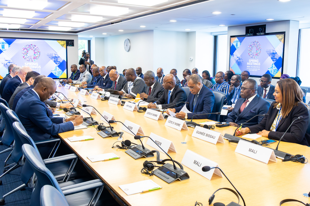 Réunion ministérielle UEMOA–France, tenue le 15 avril 2026 à Washington D.C., en marge des Réunions de printemps des Institutions de Bretton Woods